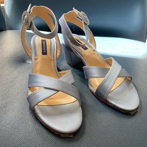 NWT Margaux Satin Powder Crystal Buckle City Sandal Size 37